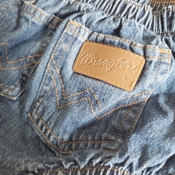 Wrangler Jeans Diaper Cover Denim Country Elastic Waistband Leg Openings - Picture 3 of 4